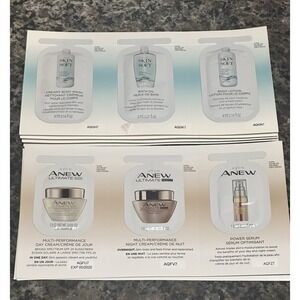 Avon 21 Sample Lot Ultimate Day Night Serum / Skin So Soft Body Wash Oil Lotion
